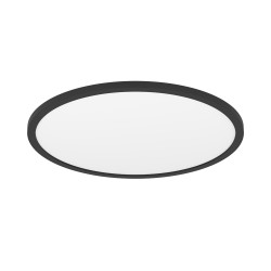 Plafonnier LED connecté Rovito noir RGB 2200 lm 16