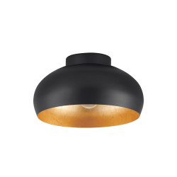 Plafonnier Mogano 2 noir et or Ø 28 cm E27 40 W EGLO