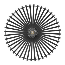 Plafonnier Mogano 3 noir Ø 43 cm E27 40 W EGLO