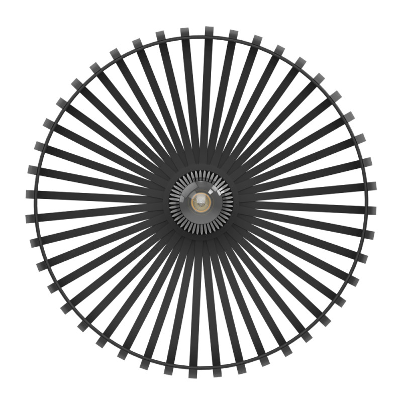 Plafonnier Mogano 3 noir Ø 43 cm E27 40 W EGLO