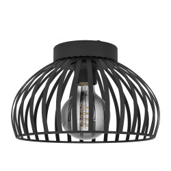 Plafonnier Mogano 3 noir Ø 28 cm E27 40 W EGLO