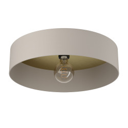 Plafonnier Duaia taupe et laiton Ø 42 cm E27 40 W EGLO