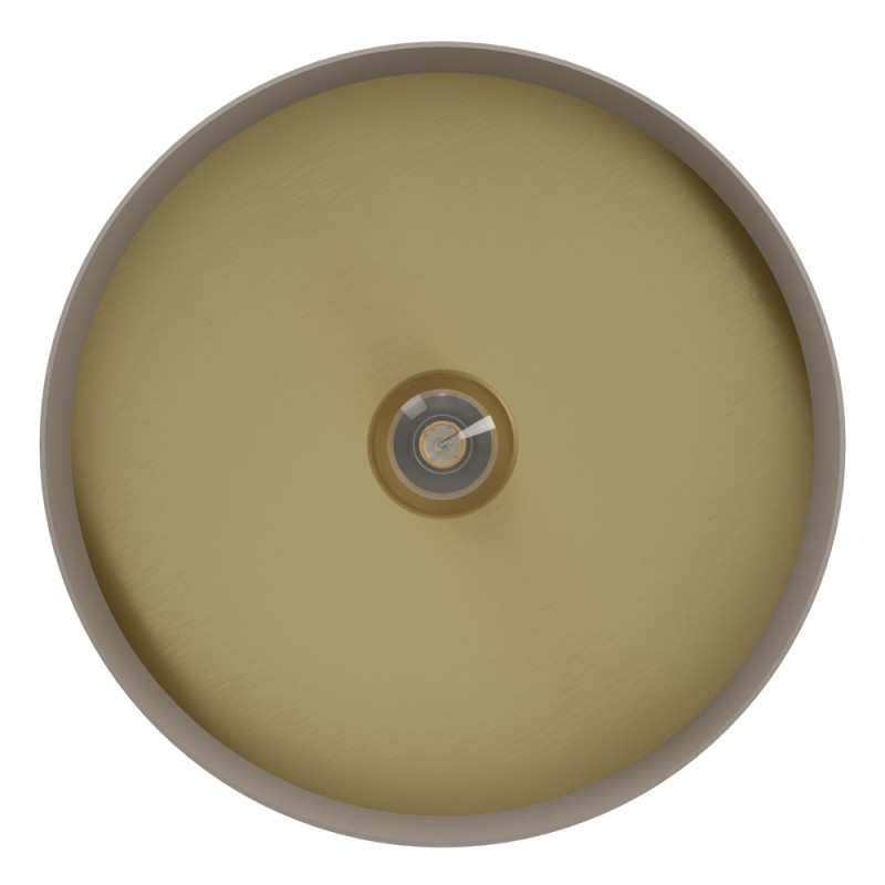 Plafonnier Duaia taupe et laiton Ø 42 cm E27 40 W EGLO