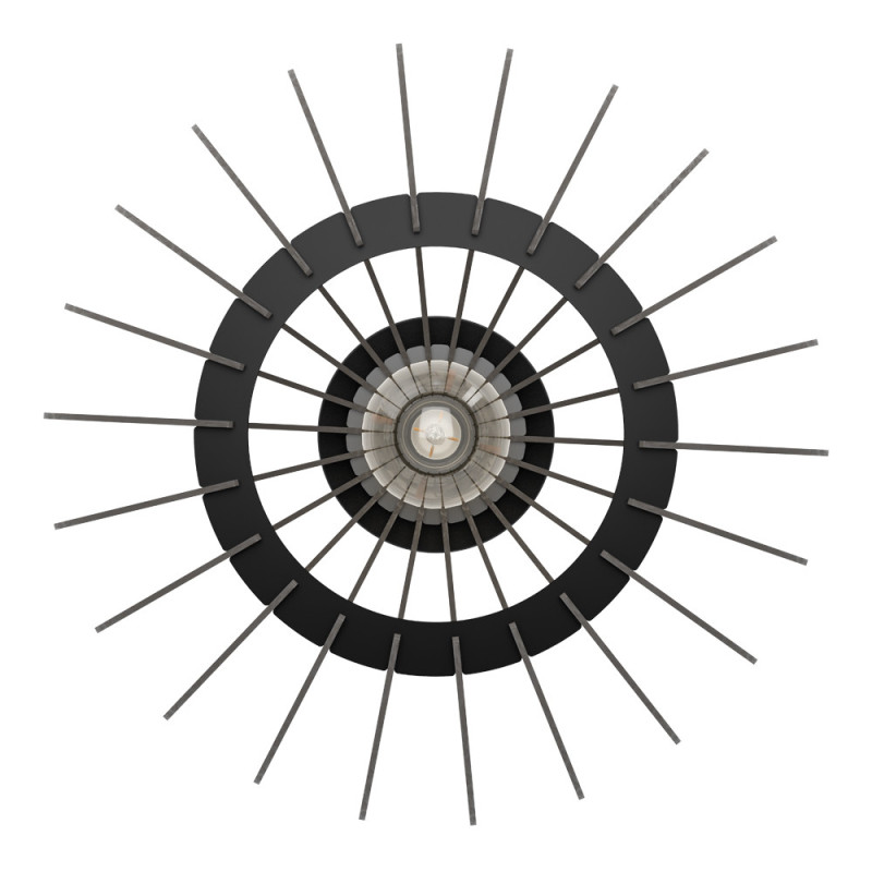 Plafonnier Cossano 3 noir Ø 38 cm E27 40 W EGLO