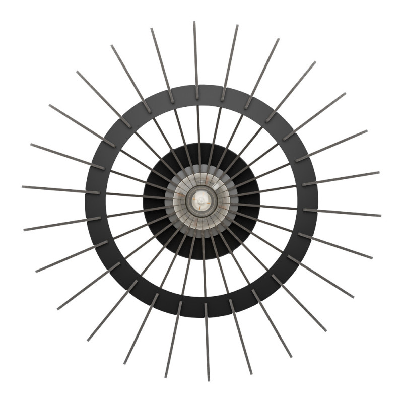 Plafonnier Cossano 3 noir Ø 45 cm E27 40 W EGLO