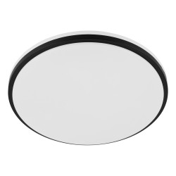 Plafonnier LED Margidore noir Ø 34 cm blanc dimmable 2250 lm 18 W EGLO
