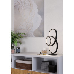 Lampe de table LED Gianella noire 14