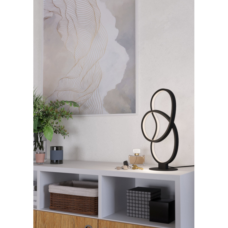 Lampe de table LED Gianella noire 14