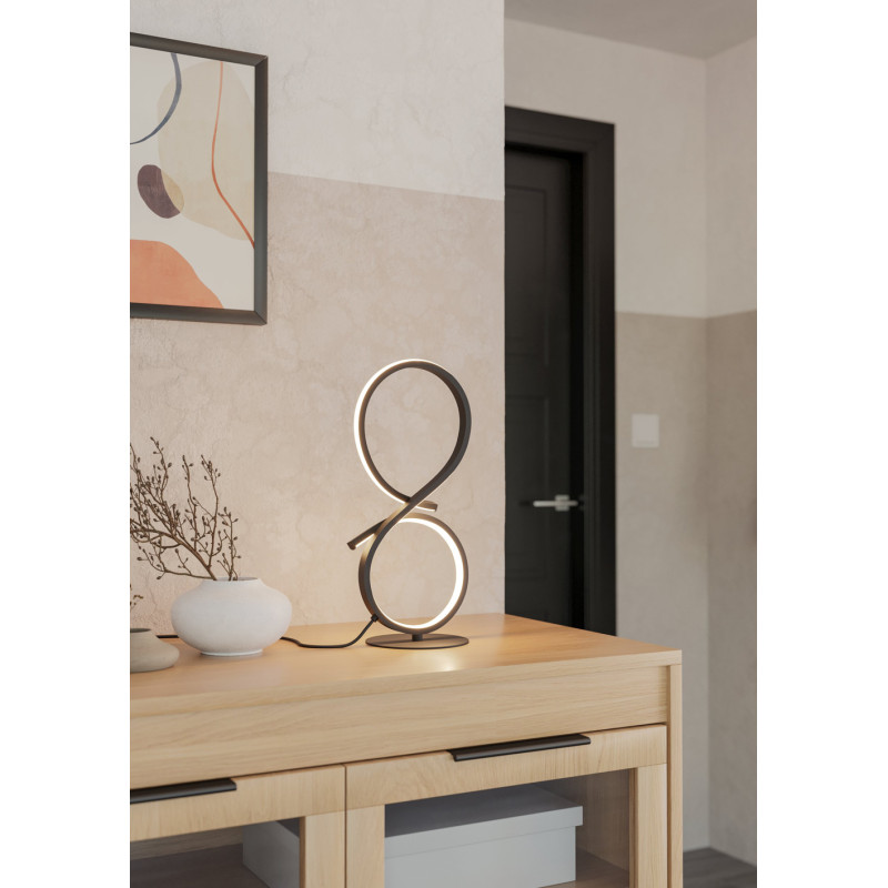 Lampe de table LED Serpins noire 11