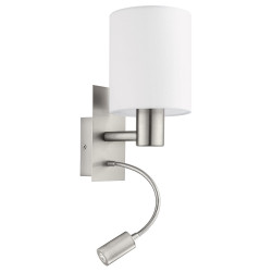 Applique Pasteri nickel et blanche LED et E27 43