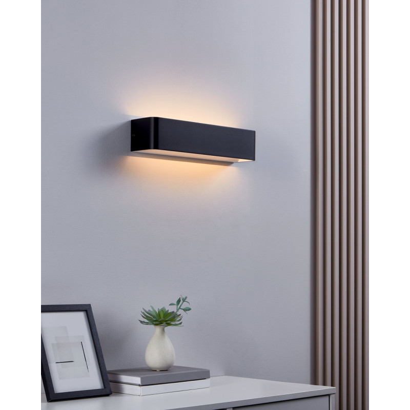 Applique LED Sania 4 noire 12 W EGLO