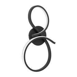 Applique LED Serpins noire 11