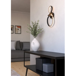 Applique LED Serpins noire 11