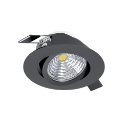 Spot encastrable LED Saliceto noir blanc neutre IP20 500 lm 6 W