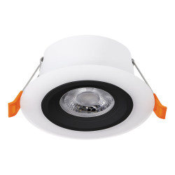 Spot encastrable LED Calonge noir et blanc blanc chaud IP20 620 lm 4