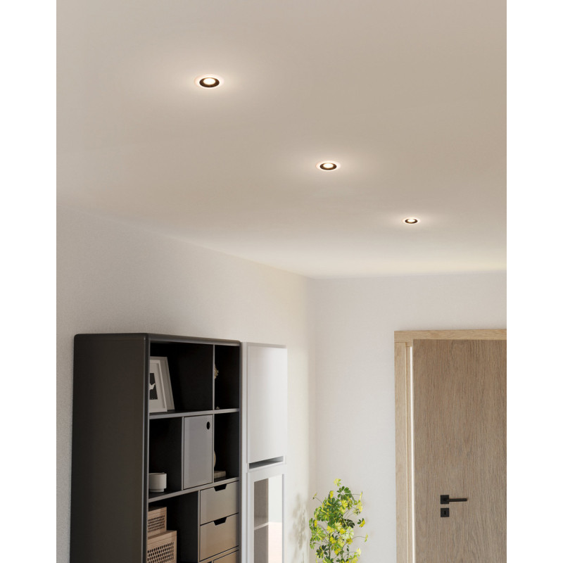 Spot encastrable LED Calonge noir et blanc blanc chaud IP20 620 lm 4