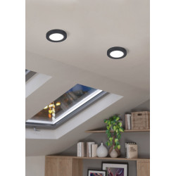 Spot encastrable LED Fueva Flex noir blanc chaud IP20 650 lm 5