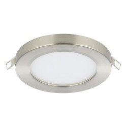 Spot encastrable LED Fueva Flex nickel blanc chaud IP20 650 lm 5