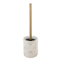 Brosse de toilette Montalfano blanc et or | WENKO
