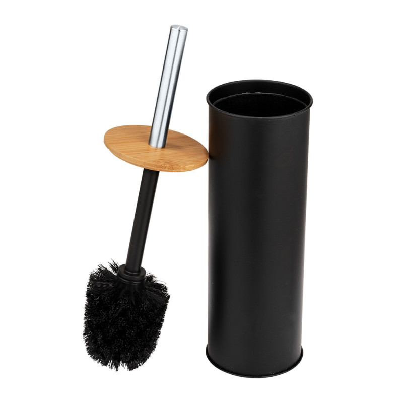 Brosse de toilette Tortona noire WENKO - Accessoire WC | WENKO