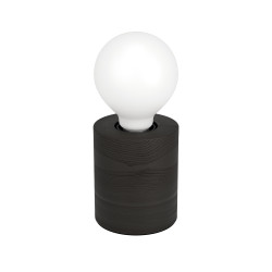 Lampe de table Turialdo 1 noire E27 28 W EGLO