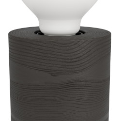 Lampe de table Turialdo 1 noire E27 28 W EGLO