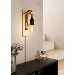 Applique Rampside bois E27 28 W EGLO