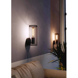 Applique Redcliffe noire E27 40 W EGLO