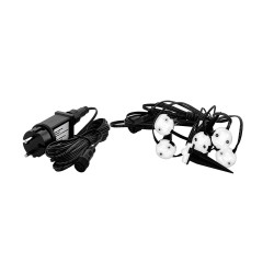 Guirlande extérieure LED Spinetoli avec piquets 6 x 0