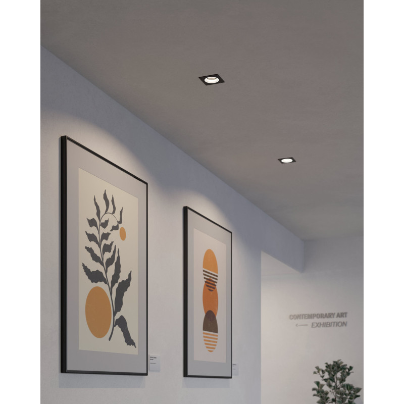 Spot encastrable LED Carosso carré noir connecté RGB IP20 345 lm 4