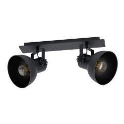 Spot Barnstaple 1 noir E27 2 x 40 W EGLO