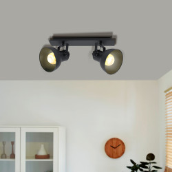 Spot Barnstaple 1 noir E27 2 x 40 W EGLO