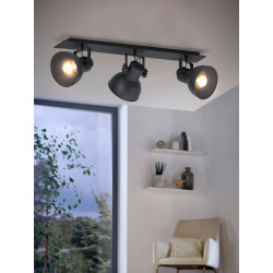 Spot Barnstaple 1 noir E27 3 x 40 W EGLO