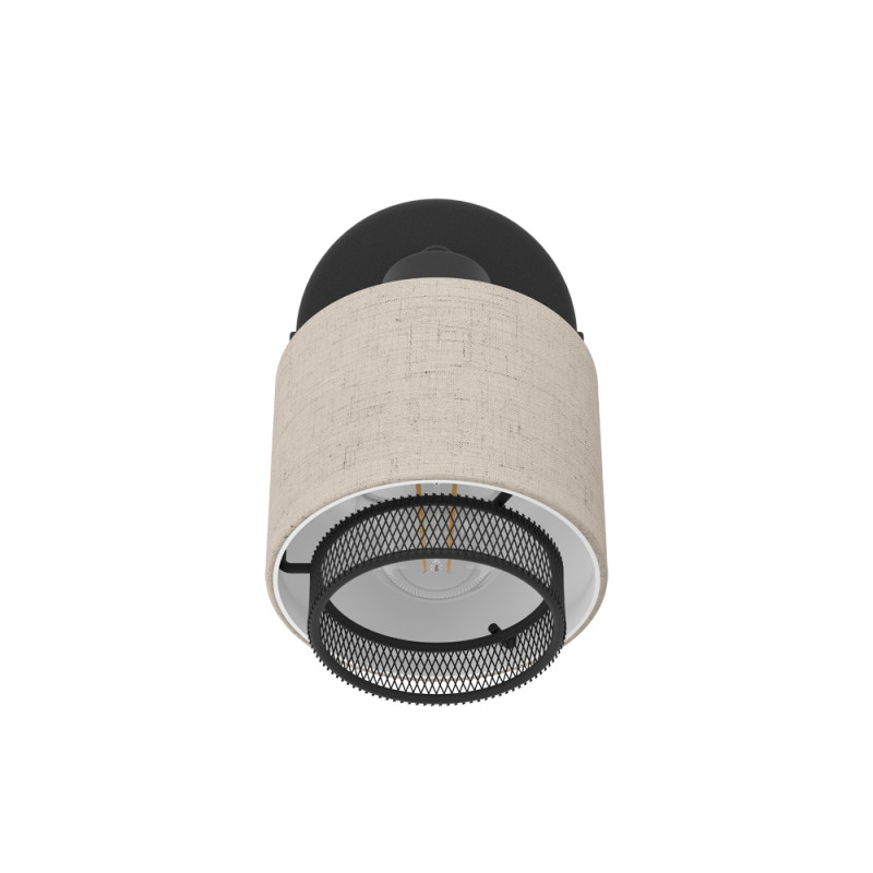 Spot Rosley noir et lin E14 40 W EGLO