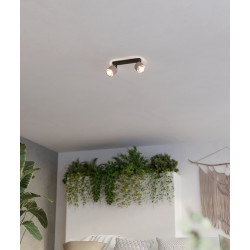 Spot Rosley noir et lin E14 2 x 40 W EGLO