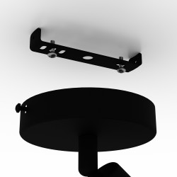 Spot Matlock noir et gris E27 40 W EGLO