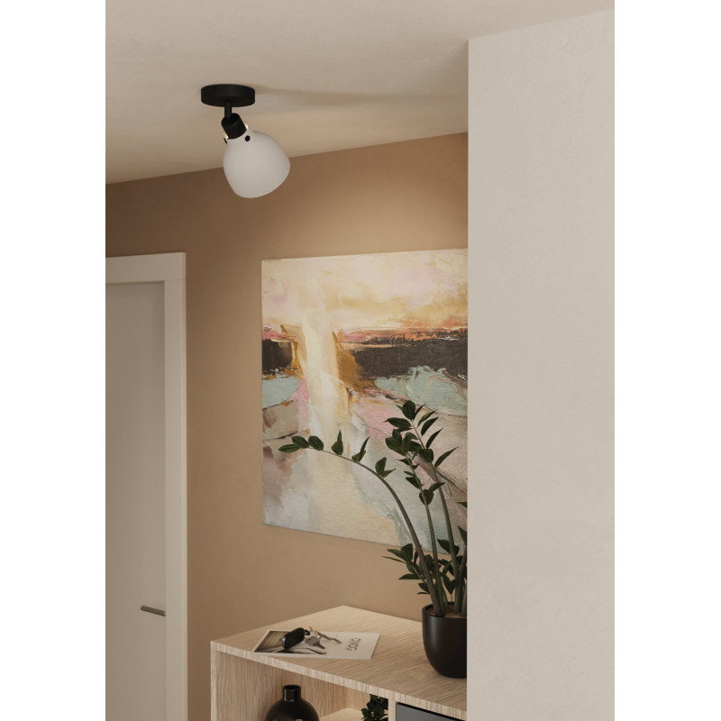 Spot Matlock noir et gris E27 40 W EGLO