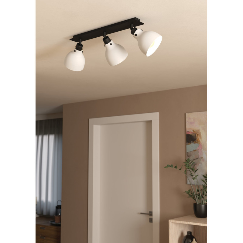 Spot Matlock noir et gris E27 3 x 40 W EGLO