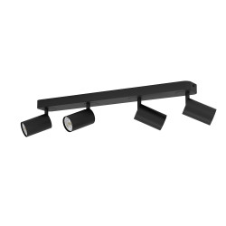 Spot LED Telimbela-Z noir connecté GU10 RGB 4 x 4