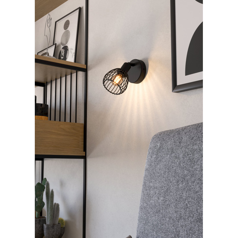 Spot Sonnino noir E14 40 W EGLO