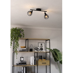Spot Sonnino noir 2 x E14 40 W EGLO