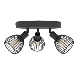 Spot Sonnino noir 3 x E14 40 W EGLO
