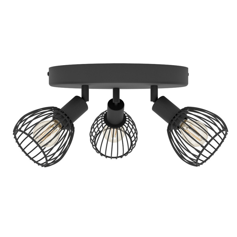 Spot Sonnino noir 3 x E14 40 W EGLO