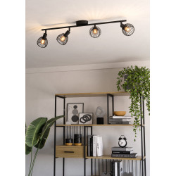 Spot Sonnino noir 4 x E14 40 W EGLO