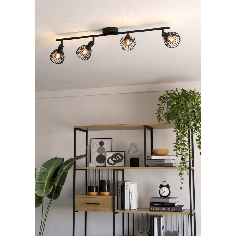 Spot Sonnino noir 4 x E14 40 W EGLO