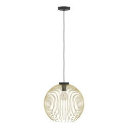 Suspension Venezuela noire et or Ø 40 cm E27 40 W EGLO