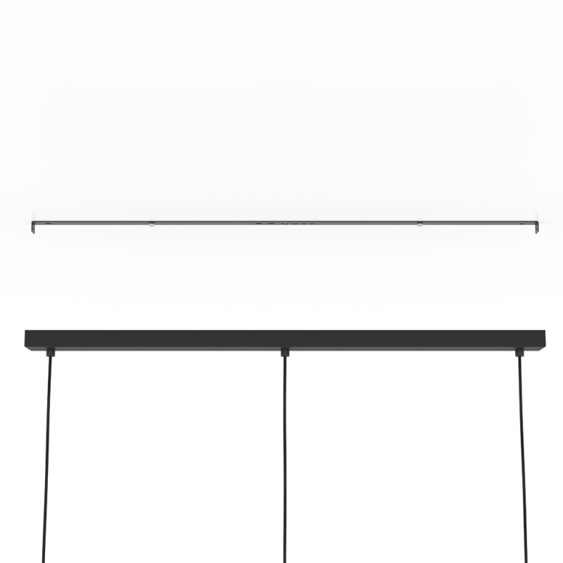 Suspension Venezuela noire et or E27 3 x 40 W EGLO