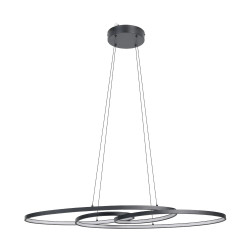 Suspension LED Gianella noire Ø 100 cm 38 W EGLO