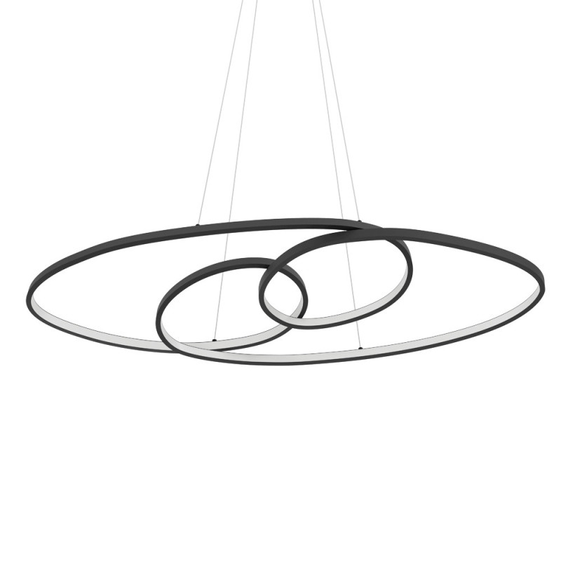 Suspension LED Gianella noire Ø 100 cm 38 W EGLO