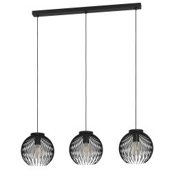 Suspension Alhabia noire E27 3 x 40 W EGLO
